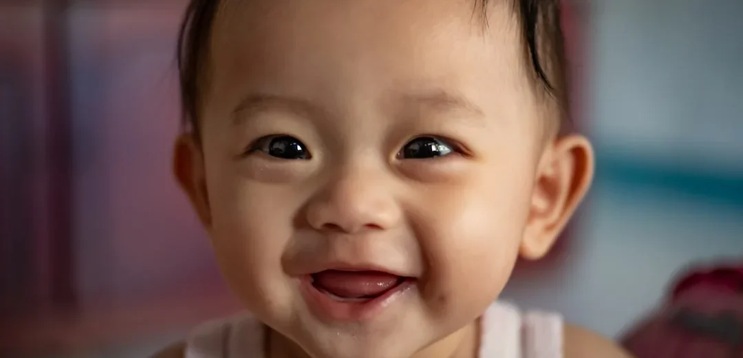 A smiling baby