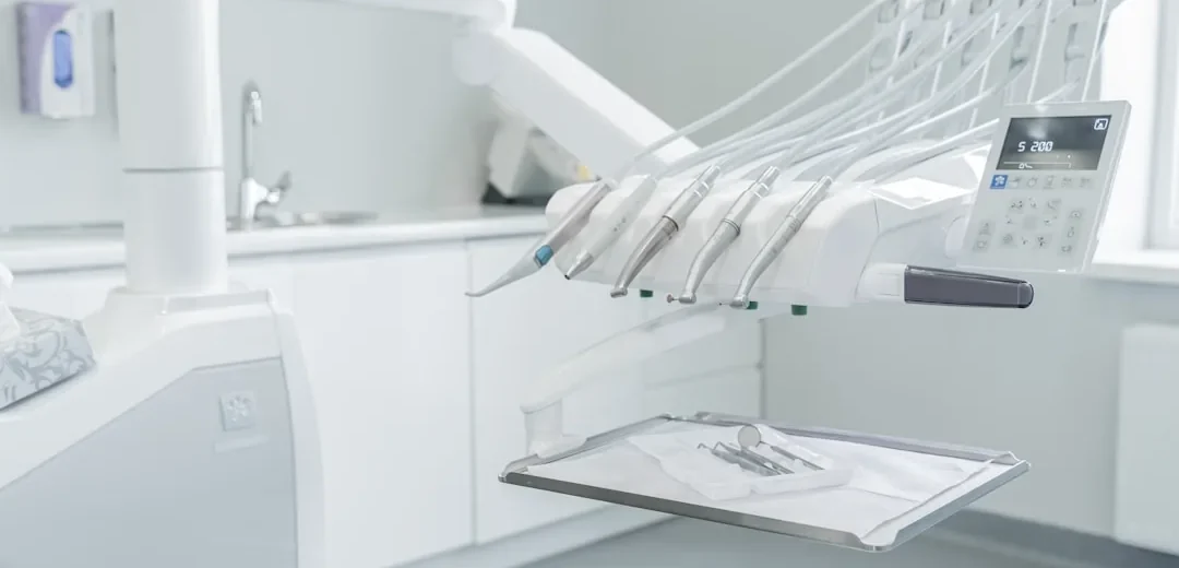 Dental instruments in a clinic