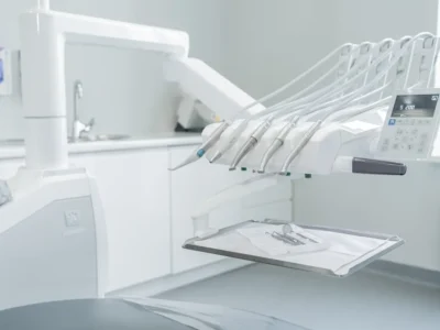 Dental instruments in a clinic