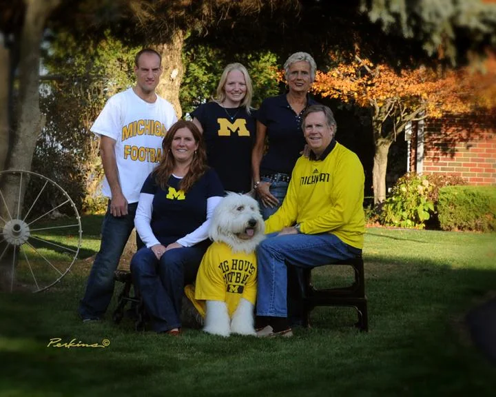 The Baribeau family photograph featured on the practice website