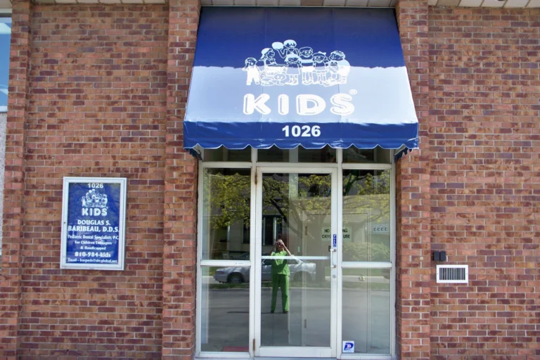 The practice entrance on Superior Street