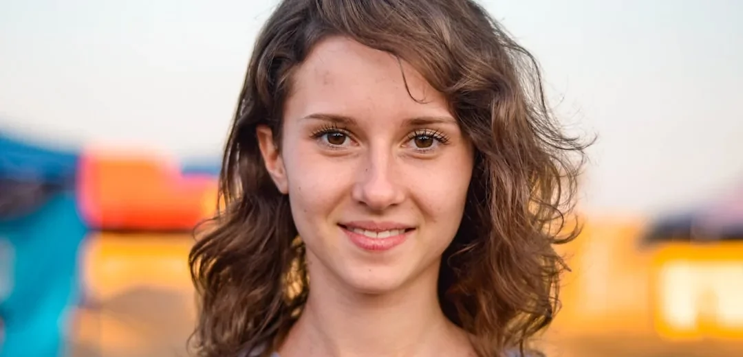 A smiling teenager