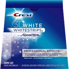 Box of professional whitening strips